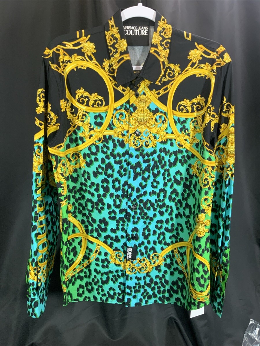 VERSACE JEANSCOUTURE 海洋アートプリント 長袖カットソー VERSACE JEANSCOUTURE 海洋アートプリント 長袖カットソー