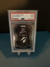 2020 Jalen Hurts Prizm SP Black & White Negative Variation RC #343 PSA 9 Mint