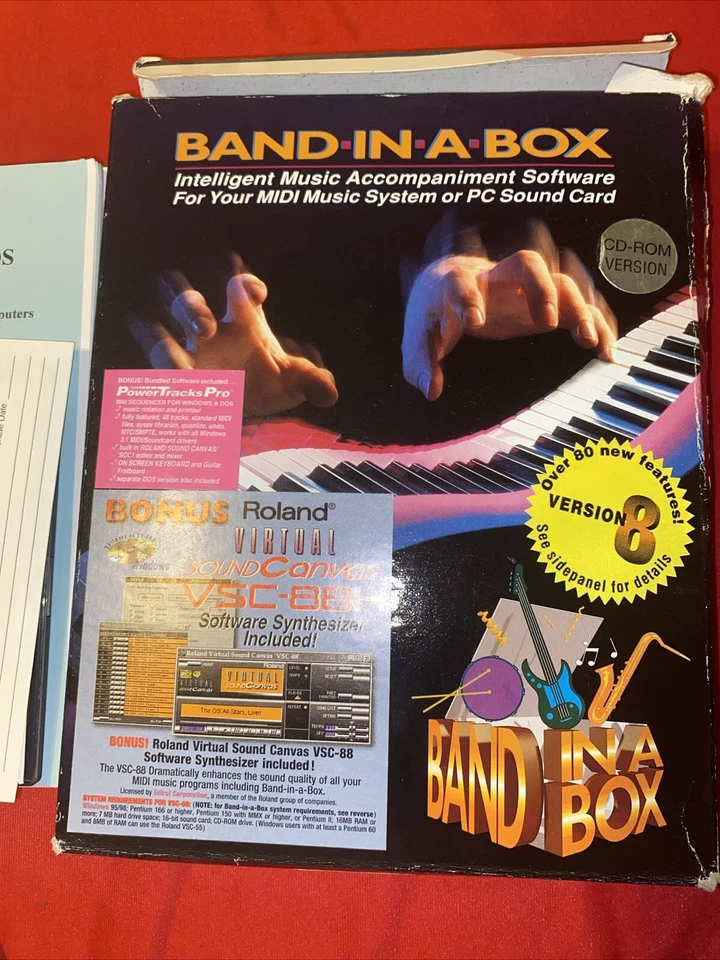 Band-in-a-Box Pro Version 8 PG Music Software PC Disc And Manual Plus Extras - Image 2 of 4