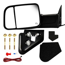 For 1998-2001 Dodge Ram 1500 2500 Power Heated Tow Mirrors W Led Signal Lights