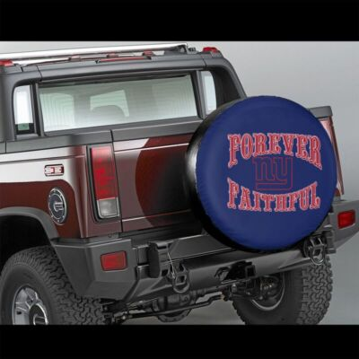 #ad New York Giants Auto Car Tire Cover Forever Faithful Spare Tire Cover 14 17in $23.99