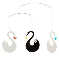 Swans And Ducklings Swan Fantasy Flensted Nursery Baby Mobile Modern Danish