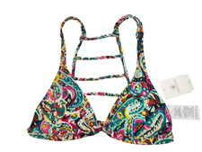 Women's Volcom Walk About Halter Bikini Top Sz L NWT