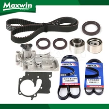 Timing Belt Kit Water Pump Drive Belt Fit 98-01 Kia Sephia 1.8L 4PK1080 4PK880