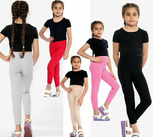Textured Girls Fashion Leggings Bottom 