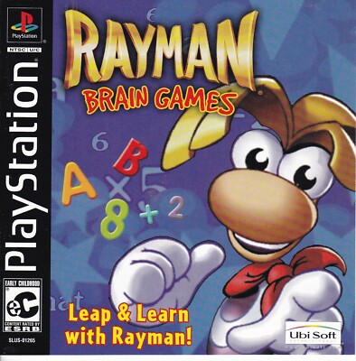Rayman Brain Games (Sony PlayStation 1, 2001) *COMPLETE*