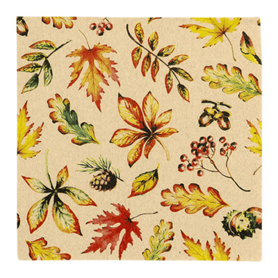 Recyclingservietten  Leaves Allover , 33x33 cm, 2-lagig, Home Fashion , 20 Stück