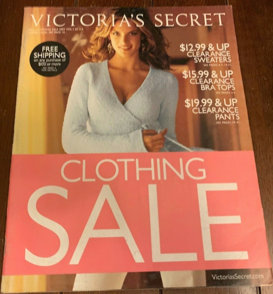 LINGERIE CATALOGUE VICTORIA'S SECRET FALL CLOTHING SALE 2003 #1