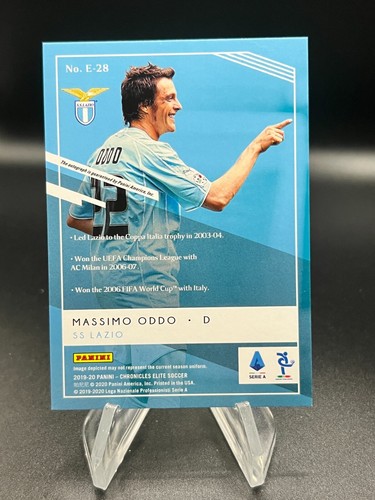 2019-20 Panini Chronicles Elite Auto Massimo Oddo #E-28 - Picture 2 of 2