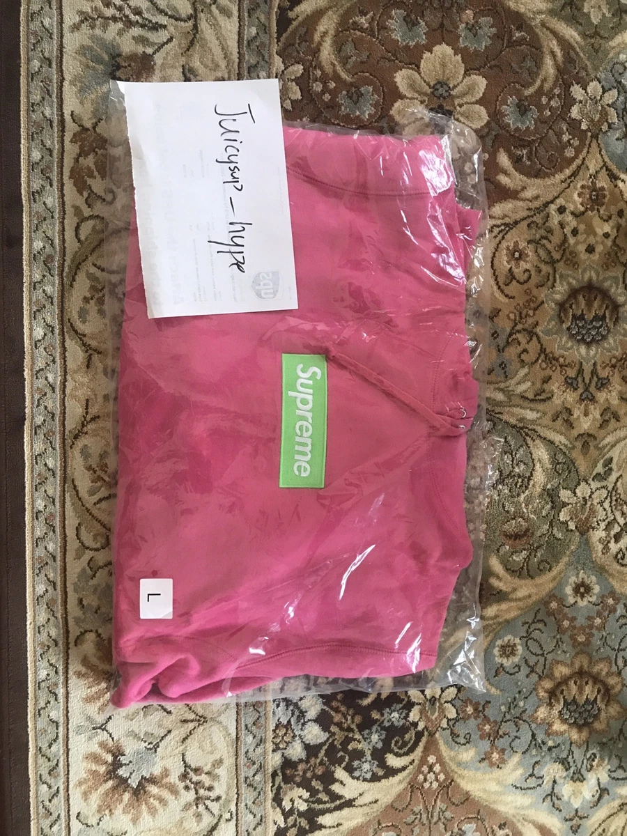 Supreme Pink Box Logo Hoodie