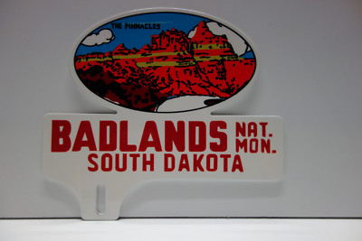 BADLANDS NATIONAL MONUMENT SOUTH DAKOTA 5 1/2 H by 6 1/4 W TOPPER DISPLAY
