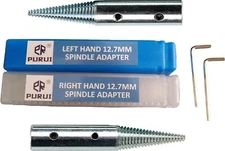 PURUI 1/2" Spindle Adapter Right and Left Hand for 6" Bench Grinder Angled Steel