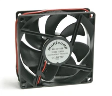 MULTICOMP Axial Fan Ball Bearing 24VDC 65 mA 92x25 mm 45 CFM 3.6"x1" 2 Wires New