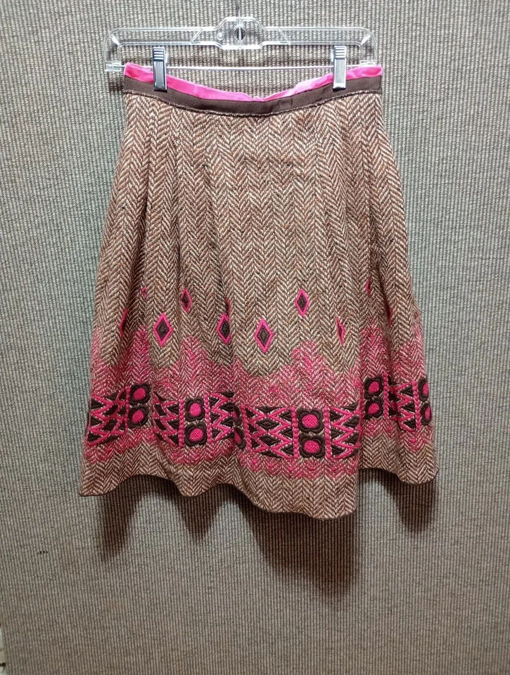 Faldas acampanadas ANNA SUI Anthropologie talla 4 100 % lana Foto 2 de 4