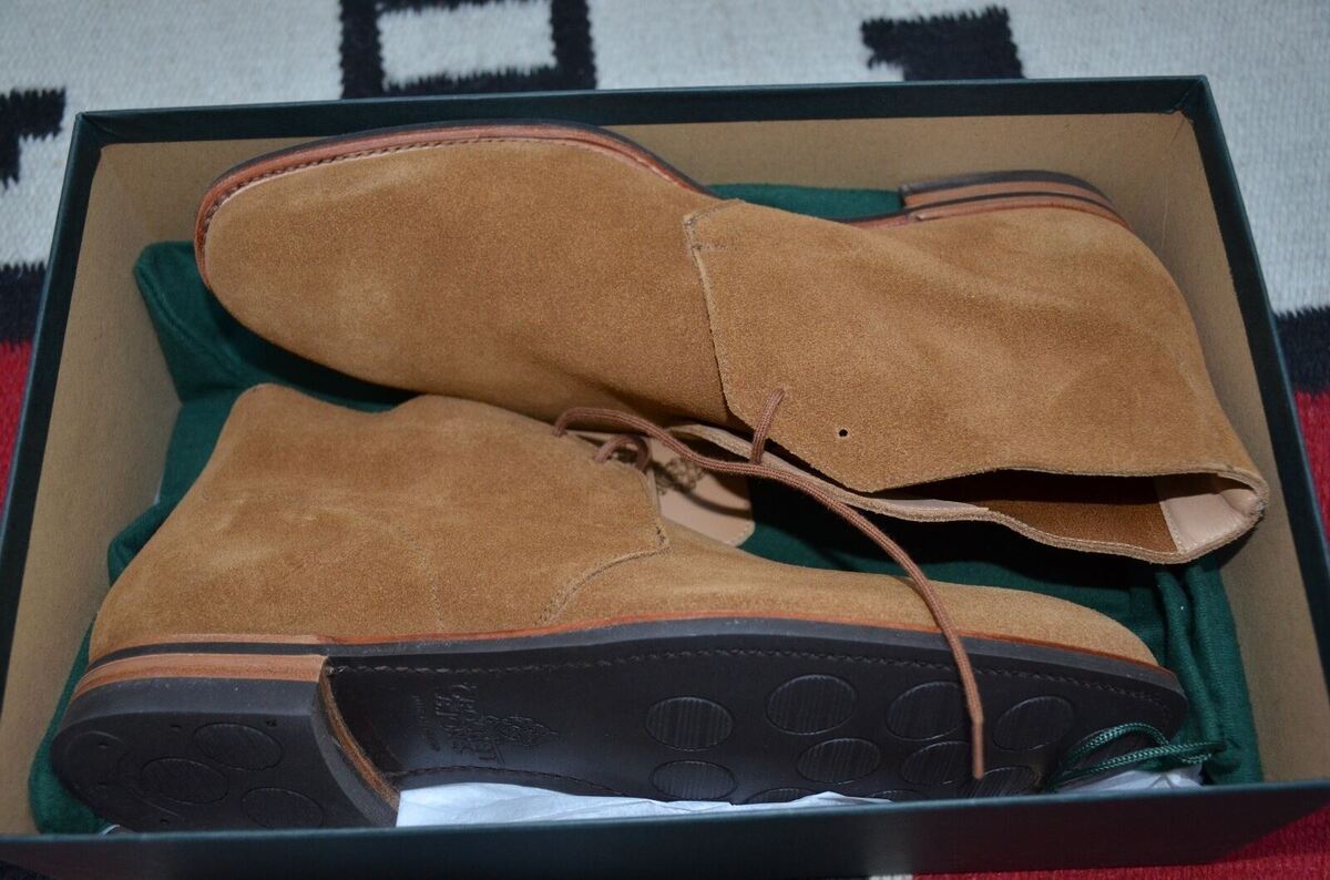 Crockett & Jones Made in England Hartland 2 Tan Suede Crockett & Jones Made in England Hartland 2 Tan Suede