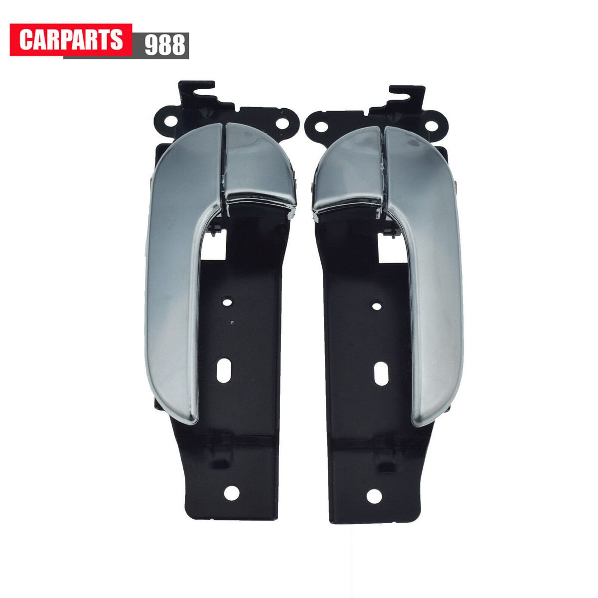 Pair Front Inside Door Handle Chrome For 02-05 Kia Sedona