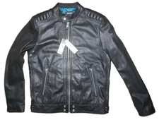 DIESEL L-SHIRO-WH LEATHER JACKET SIZE L 100% AUTHENTIC