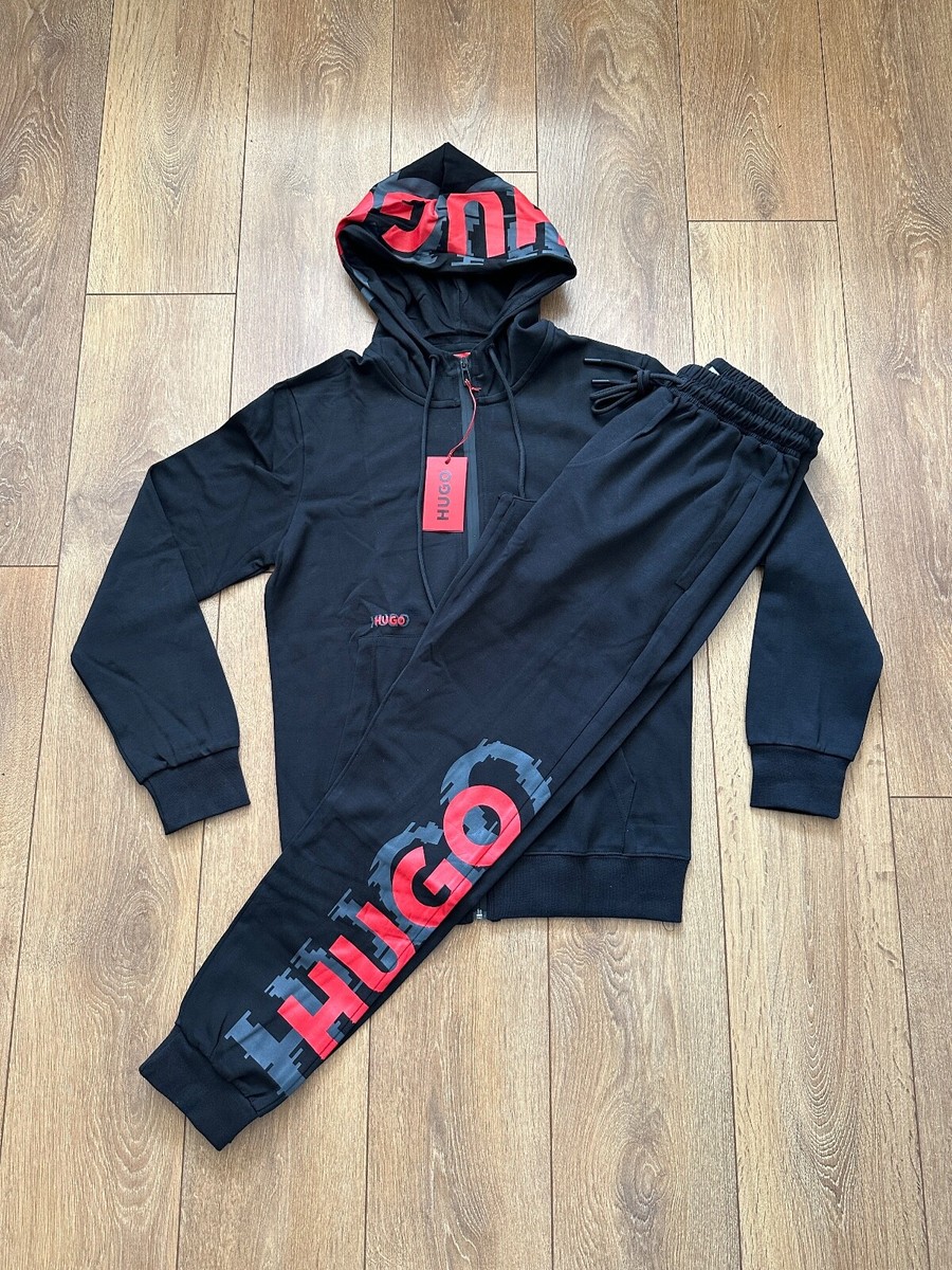 Hugo Boss Tracksuit L Black Top Bottoms 50468248 UK