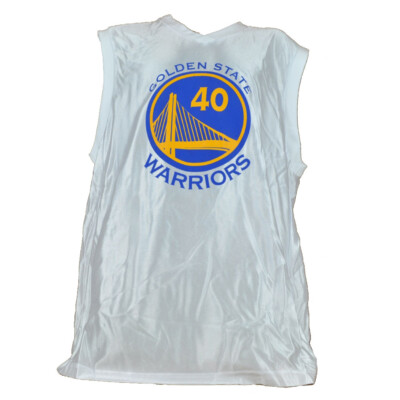 NBA Golden State Warriors 40 Branes Replica Jersey Mens Adult White Tank 