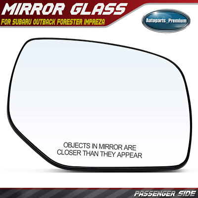 Right Mirror Glass w/ Heated for Subaru Outback Forester Impreza XV Crosstrek