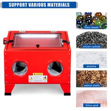 25 Gallon 40-80psi Abrasive Sand Blast Blaster Cabinet Sandblaster Red