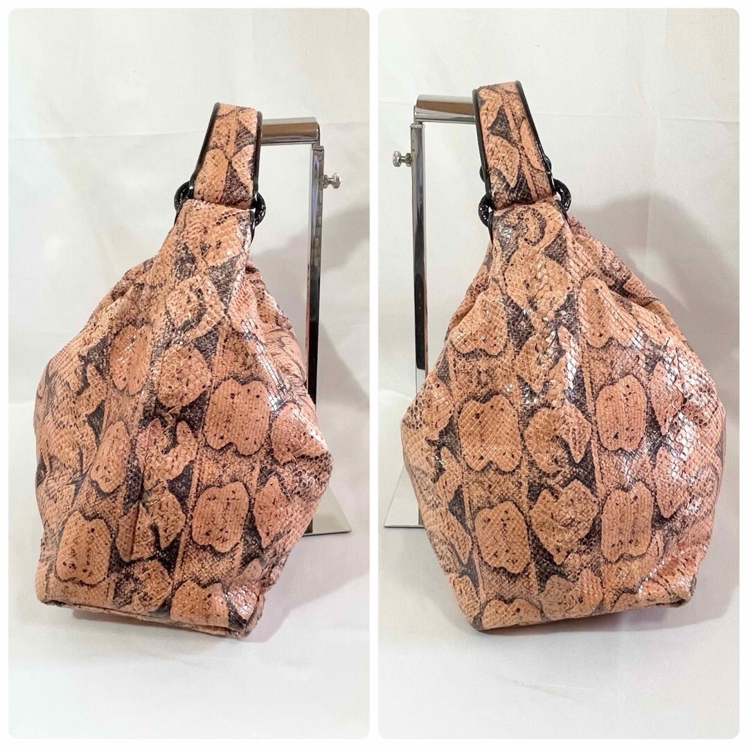 Bottega Veneta Handbag Hobo Python Snake Print With Mirror Bottega Veneta Handbag Hobo Python Snake Print With Mirror