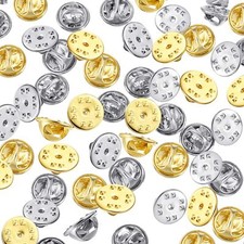 Brass Butterfly Clutch Badge Insignia Clutches Pin Backs Replacement Gold Silver