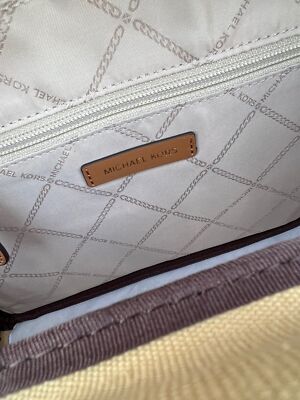 Michael Kors backpack medium stripe signature logo palm green Michael Kors backpack medium stripe signature logo palm  main image 3