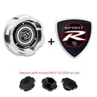 Silver Aluminum Engine Oil Cap For Mazda Rx8 Miata Protege 626 323 mazdaspeed (For: Mazda 323)