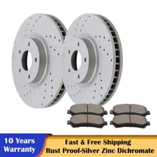 Front Disc Rotors & Ceramic Pads for 2009-2014 2016 2017 2018 2019 Nissan Maxima