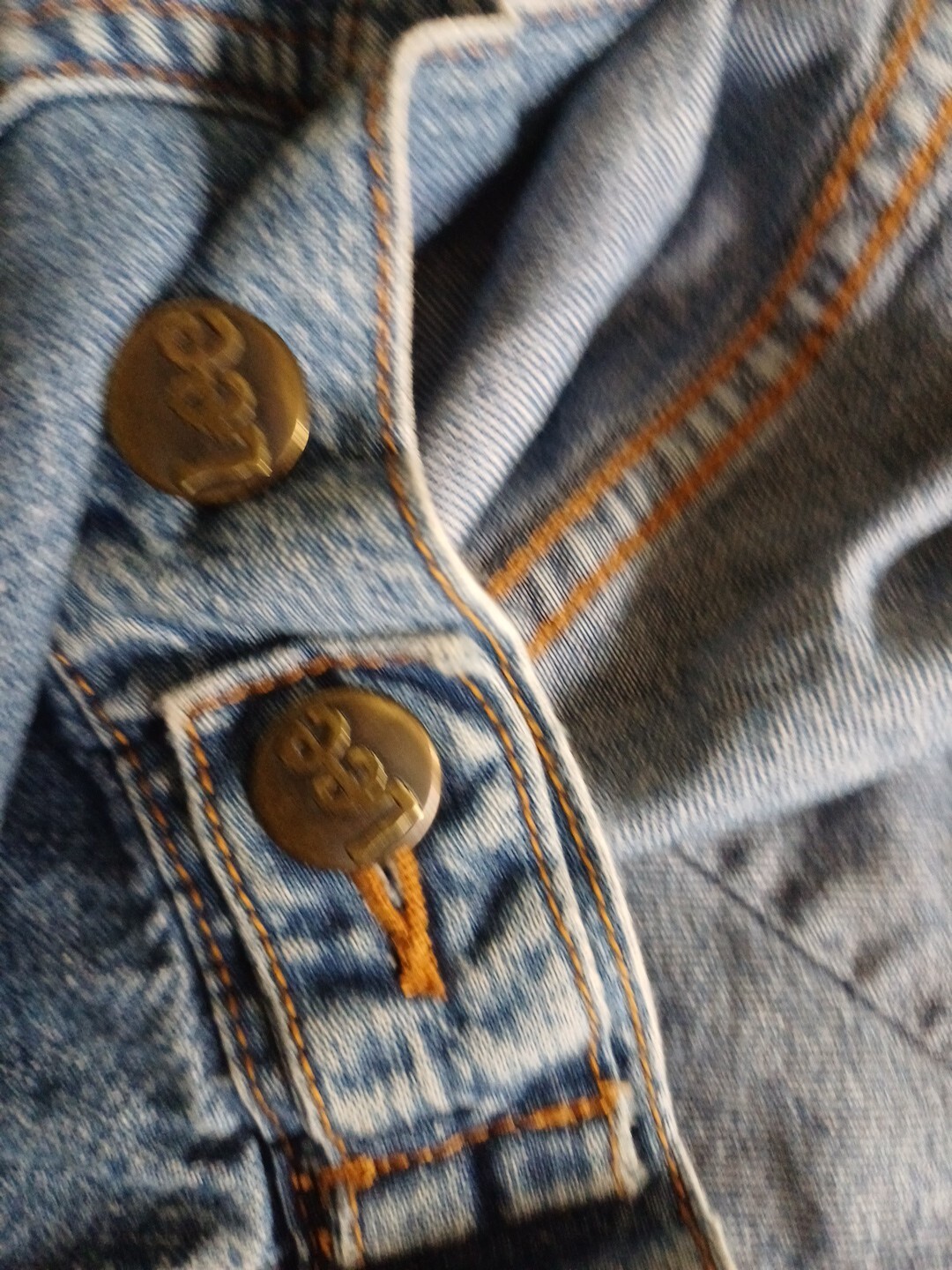 Lee Denim Jacket Basic Rider Jacket Size M Button… - image 18