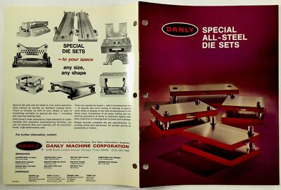 1978 Vintage DANLY SPECIAL ALL STEEL Die Sets Catalog | eBay