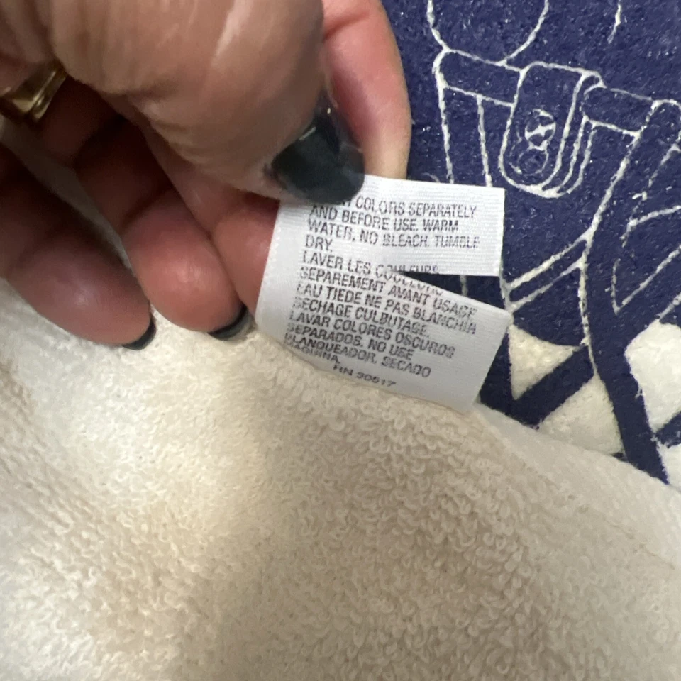 Capacete Minnesota Vikings 16”x 26” 100% algodão rally bege toalha roxo. - Imagem 4 de 4