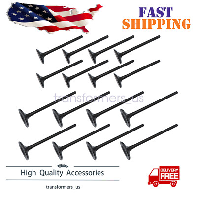 16PC Intake & Exhaust Valve For Jaguar Land Rover AJ133 5.0 V8 N/A Supercharged