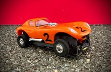 Vintage 1963-1969 Aurora ThunderJet 500 Cheetah Orange Slot Car