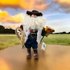 Be My Deputy Cowboy Santa Kurt S Adler Mary Beth Designs Christmas Ornament 9"