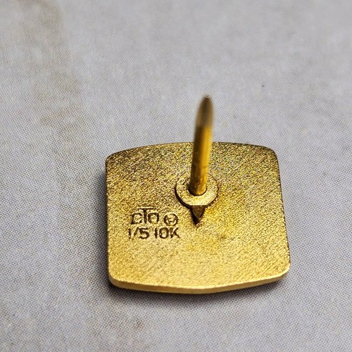 Vtg ETHYL Corporation Employee Service Award Pin 20 Year CTO 1/5 10K Gold - Picture 6 of 6