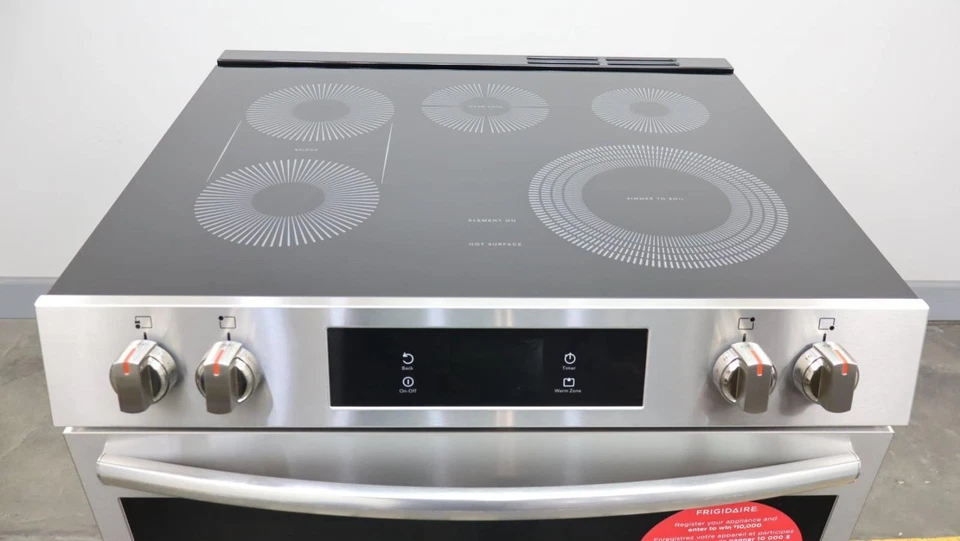 Frigidaire 30" 6.2 cu.ft. 5 Elements Freestanding Electric Range GCFE3060BF - Image 4 of 4