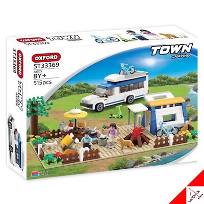 Oxford Town CAMPING Car Brick Block Assembly Figures 515pcs ST33369