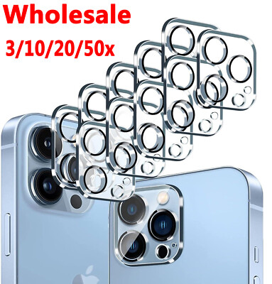 Wholesale Lot iPhone 17 16 15 14 13 Pro Max Tempered Glass Camera Lens Protector
