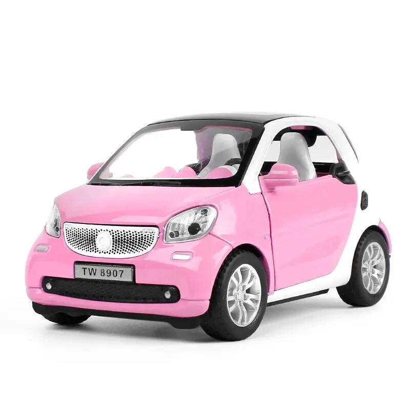1:24 Car Smart Fortwo Alloy Metal Diecast Vehicle Toy Car Model Metal  Car Toys - Image 3 of 4