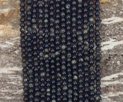 Golden Obsidian 4mm 6mm 8mm 10mm 12mm 14mm Round