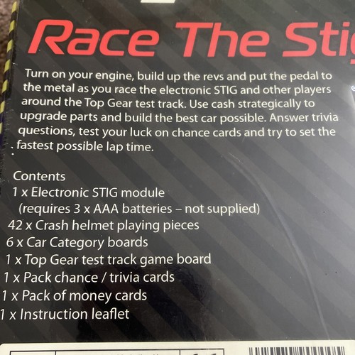 BBC Top Gear Race The Stig Board Game Electronic 1998 Vintage New & Sealed - Picture 6 of 11