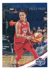 2019 Panini Donruss WNBA KRISTI TOLIVER #38 Silver Press Proof /199 MYSTICS