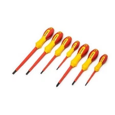 Crescent VDE Insulated Phillips and Slotted Electrical Screwdriver Set (7-Piece)