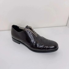 PRADA Mens Leather Oxford Brogue Shoes