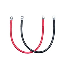 ECO-WORTHY 5AWG Battery Cable with 5/16'' Lug Terminals 14inch Cables Set Tin...