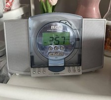 RCA RP3755A Stereo CD Player Digital AM/FM Tuning Clock Radio Dual Alarm WORKS 