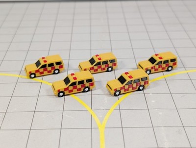 Flughafen Airfield Operations Land Rover 4x4 Autos (x5) GSE Fahrzeuge Maßstab 1:200