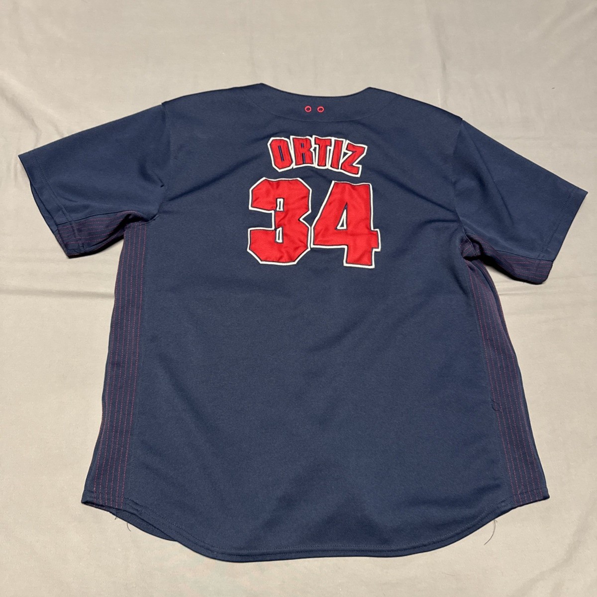 Vintage David Ortiz # 34 Boston Red Sox Sewn Stitched Jersey Youth
